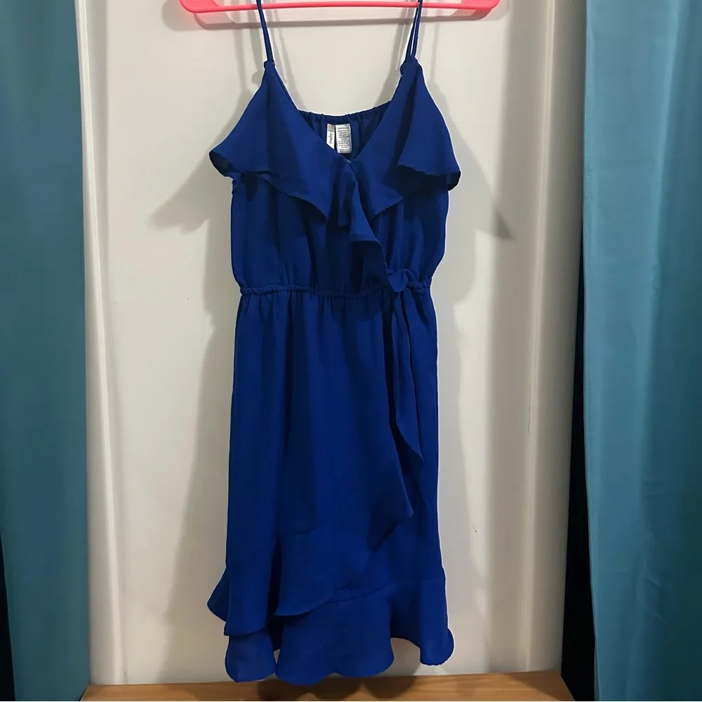 Blue Ruffled Dress - Picture 1 of 3